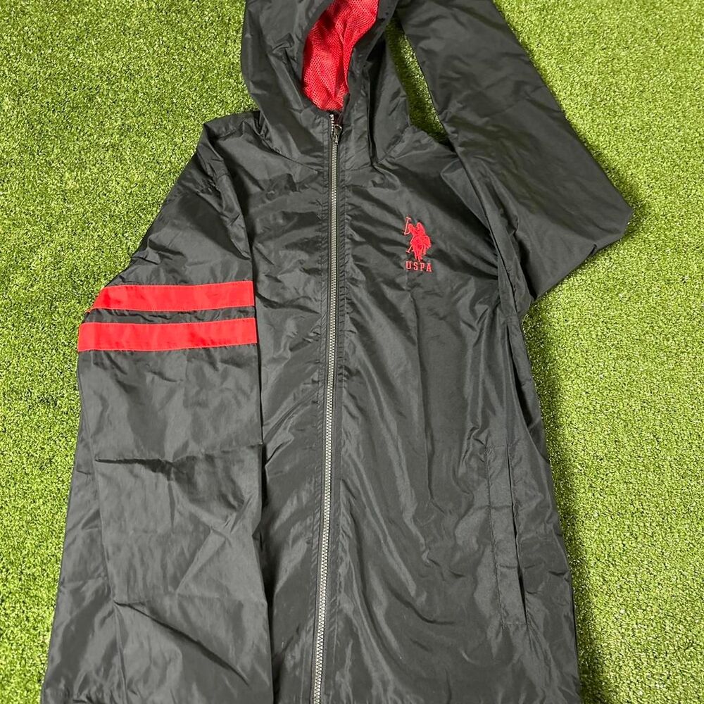 Us-polo-assn Men's Black and Navy Jacket